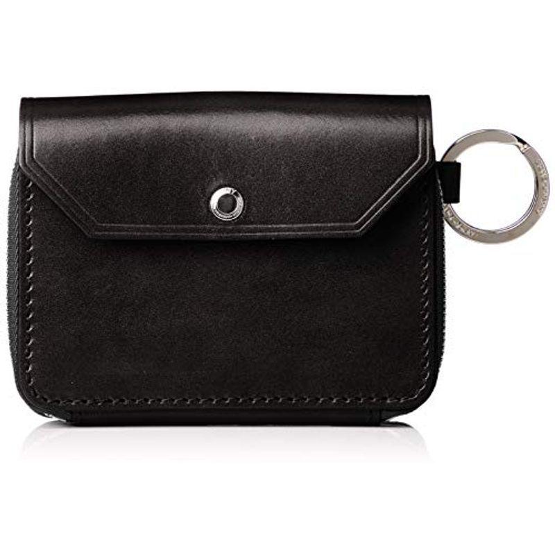 アッソブ 折財布 財布 小銭入れ コインケース OILED ANTIEQUE SHORT WALLET BLACK