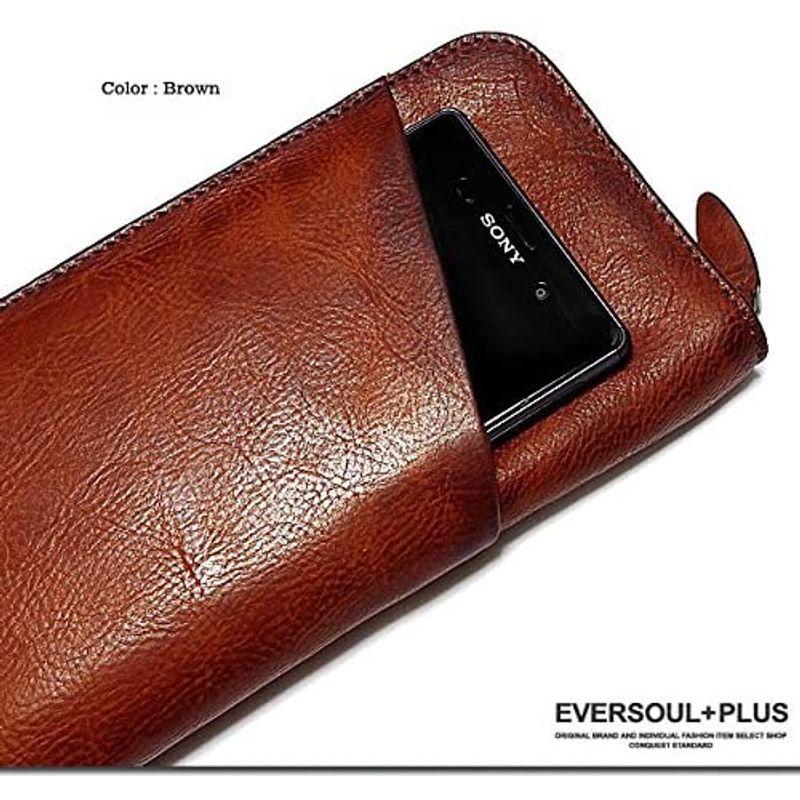 EVERSOUL エヴァーソウル 長財布 レザー 本革 メンズ 財布 ロングウォレット おしゃれ サイフ (ブラウン) エヴァーソウル 長財布 レザー 本革 メンズ 財布 ロングウォレット おしゃれ サイフ ブラウン