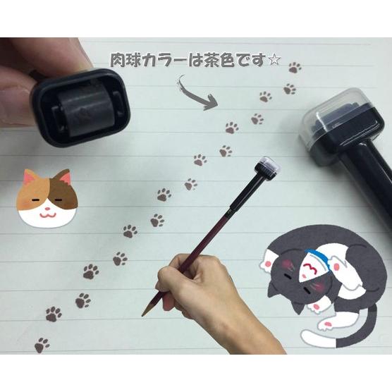 コード結束バンド4色セット　猫ちゃん　肉球のコロコロスタンプ付鉛筆キャップ2個付｜ytaodirect｜04