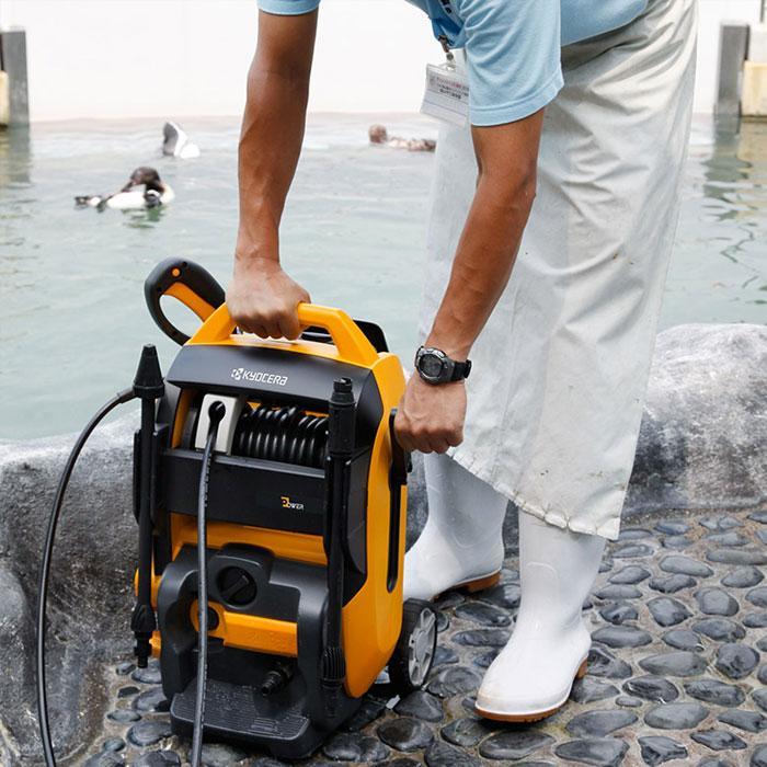 高圧洗浄器 京セラパワー 高圧洗浄機 AJP-2100GQ(667450A) 50Hz 静音