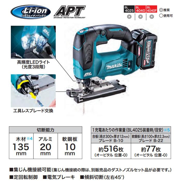 マキタ 40Vmax 充電式ジグソー JV002GRDX 2.5Ahバッテリ2個 マキタ 40Vmax 充電式ジグソー JV002GRDX 2.5Ahバッテリ2個