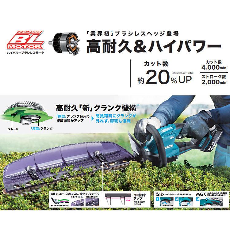 マキタ（makita） 18V 充電式ヘッジトリマ MUH468DRG 刃物長460mm 偏角 