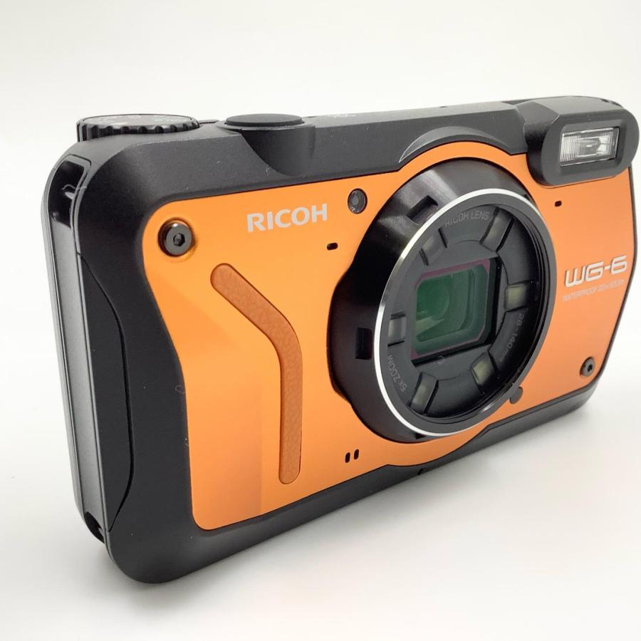 RICOH - 未使用　印あり　WG-6 ブラックオレンジ1台ずつ　計2台セット Amazon.co.jp: RICOH WG-6 オレンジ 本格防水カメラ 20メートル