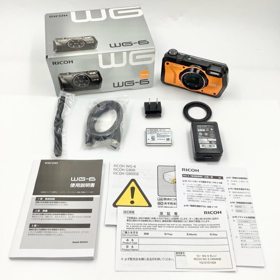 美品 RICOH WGー6 オレンジ