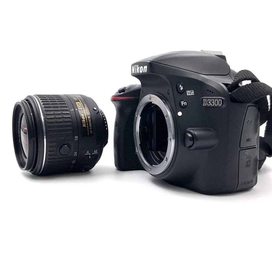 ニコン 【全額返金保証】【最速発送】Nikon デジタル一眼 D3300 18-55  