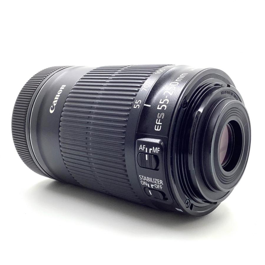 美品 Canon EF-S 55-250mm F4-5.6 IS 返品保証 キヤノン 望遠レンズ 未使用品 保証 CANON EF-S 55-250mm F4-5.6