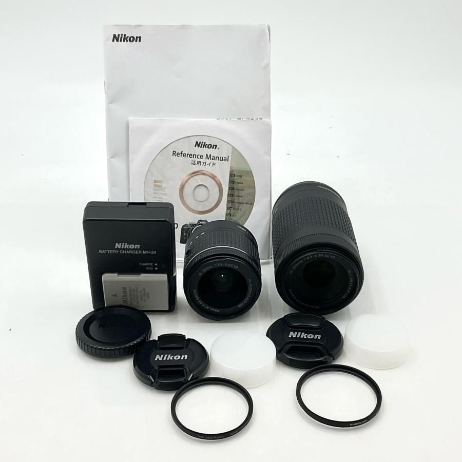 ニコン Nikon デジタル一眼 D5300 AF-P ダブルズームキット ブラック  