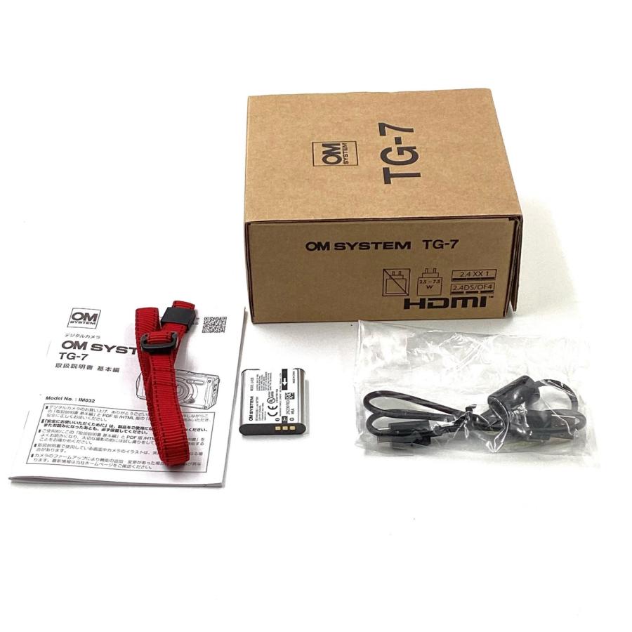 ★OM SYSTEM Tough TG-7 付属品多数　美品 OM SYSTEM コンパクトデジタルカメラ Tough TG-7 [ブラック] 美
