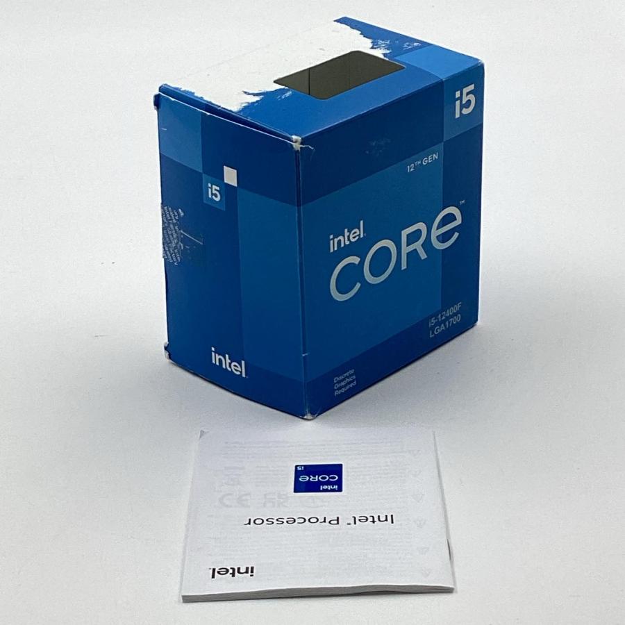 Intel Core i5-12400F CPU 動作確認済み INTEL CORE i5-12400F 動作確認のみ