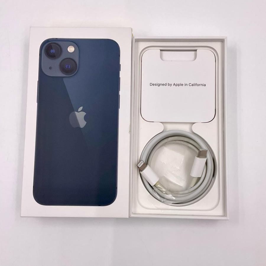 Apple iPhone 13 mini 128GB ミッドナイト SIMフリー 白ロム 動作確認