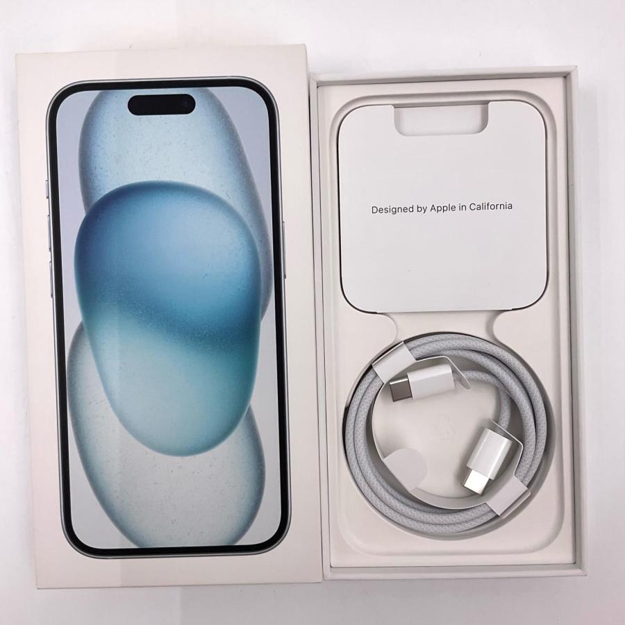 Apple iPhone 15 512GB ブルー SIMフリー 白ロム 動作確認済 89%【全額