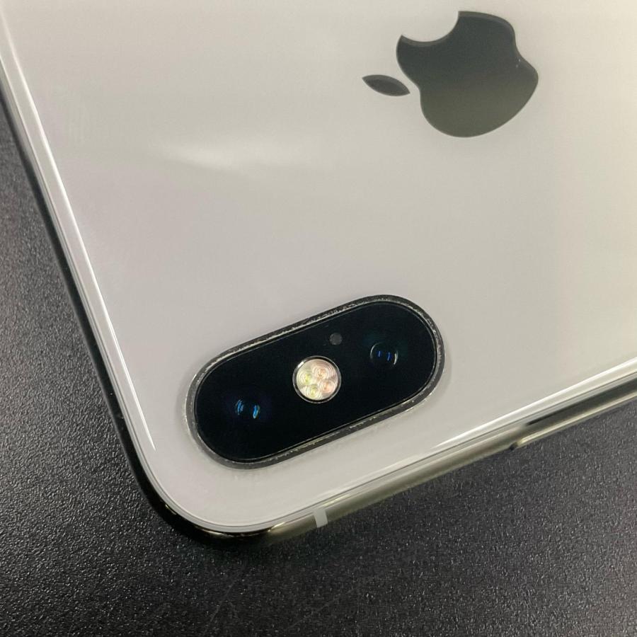 Apple iPhone X 256GB シルバー au 白ロム 動作確認済 94%【全額返金