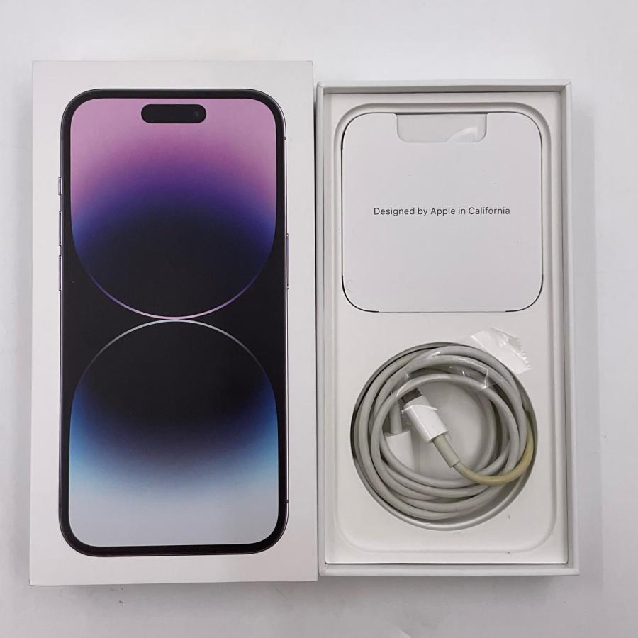 Apple iPhone 14 Pro 256GB ディープパープル SIMフリー 白ロム 動作