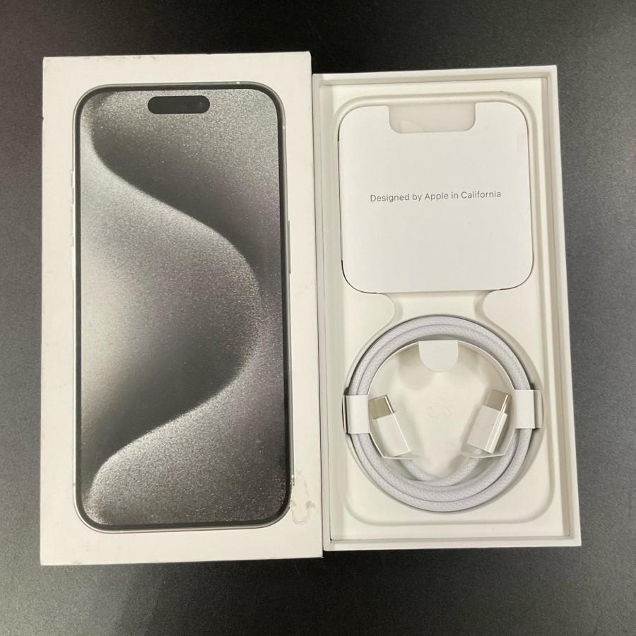 Apple iPhone 15 Pro 1TB ホワイトチタニウム au 美品 動作確認済 88