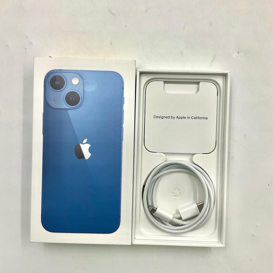 Apple iPhone 13 mini 512GB ブルー au 動作確認済 77%【全額返金保証