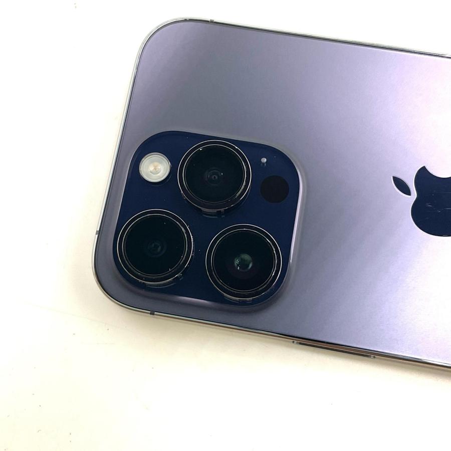 Apple iPhone 14 Pro 128GB ディープパープル SIMフリー 白ロム 動作