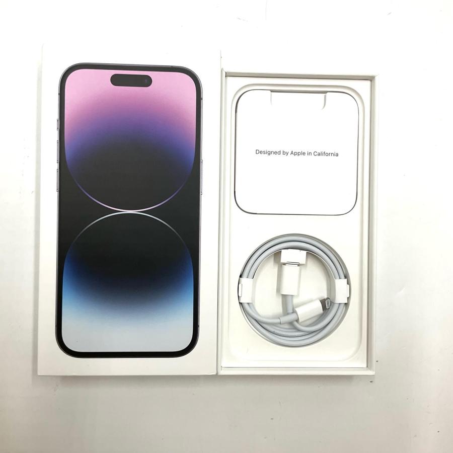 Apple iPhone 14 Pro 128GB ディープパープル SIMフリー 白ロム 動作