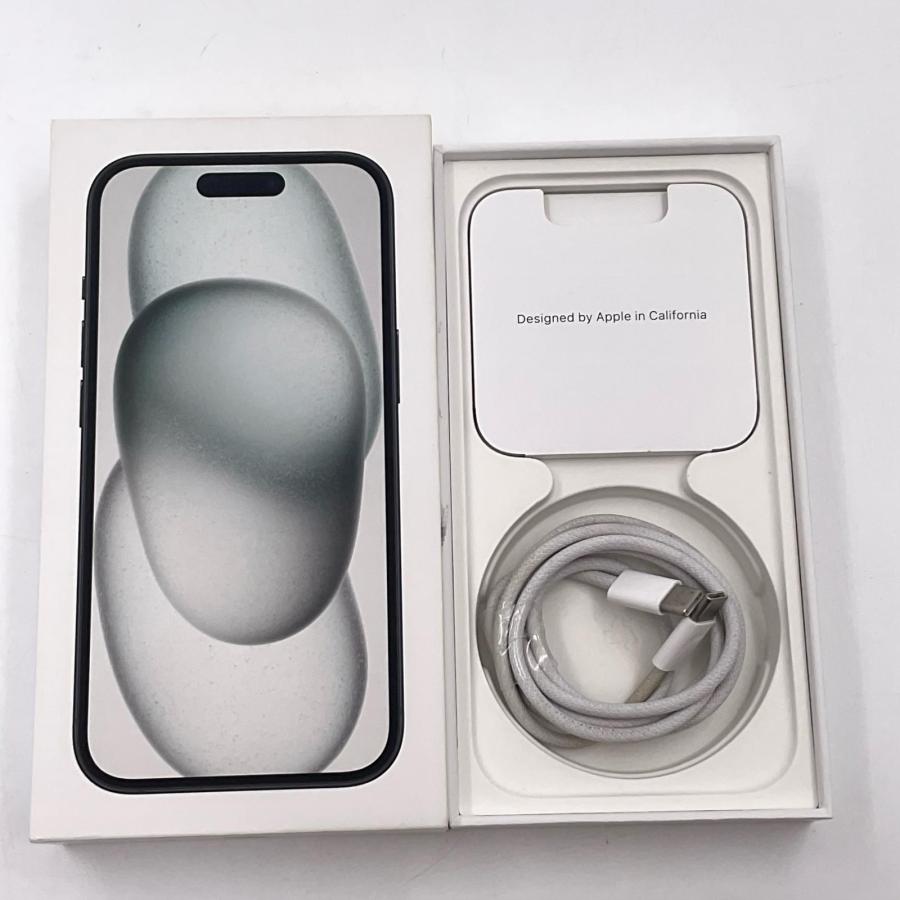 Apple iPhone 15 128GB ブラック SIMフリー 白ロム 動作確認済 86