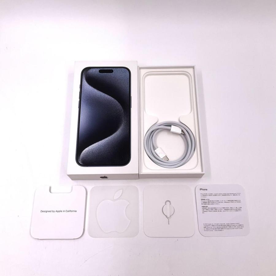 美品 Apple iPhone 15 Pro 128GB ブルー　SIMフリー版 Apple iPhone 15 Pro 128GB ブルーチタニウム 楽天モバイル SIMフリー