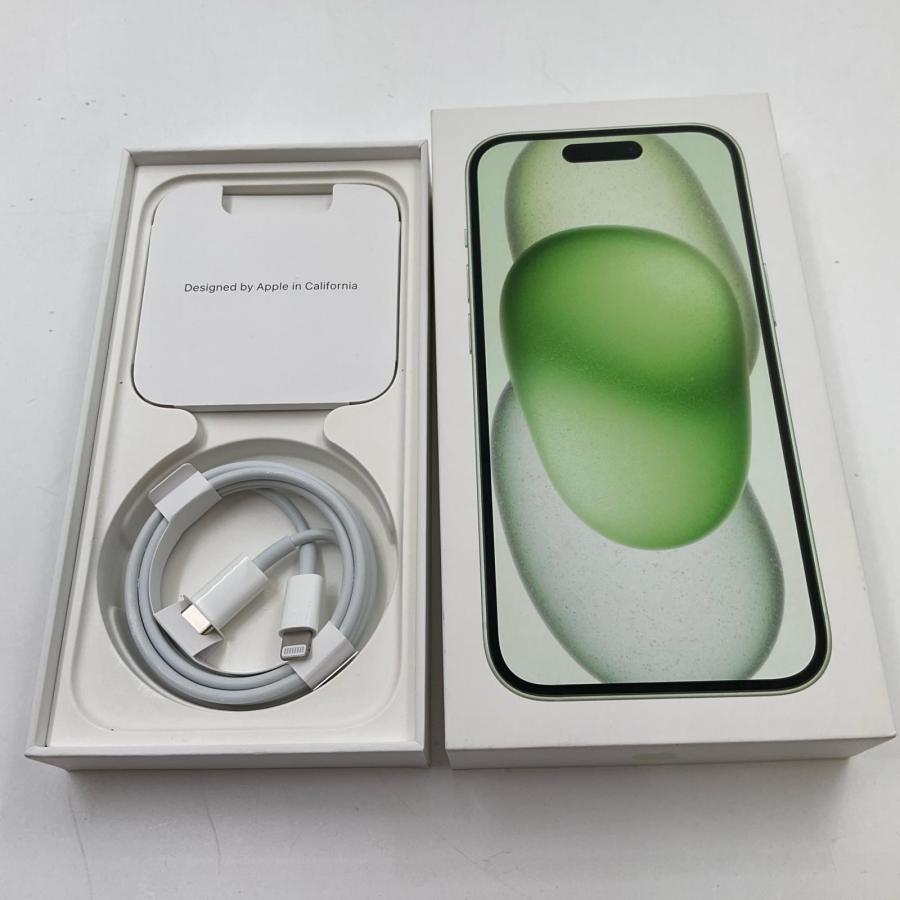Apple iPhone 15 128GB グリーン SIMフリー 動作確認済 74%【全額返金