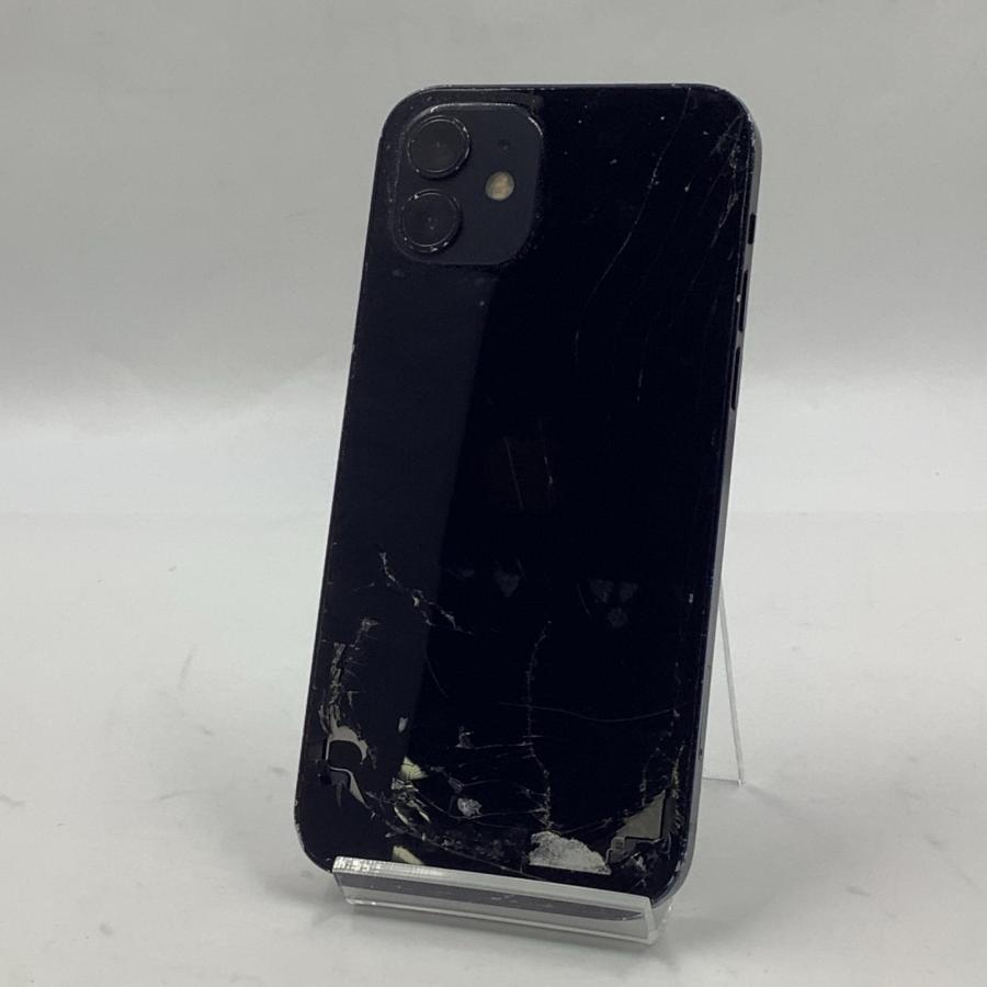 Apple iPhone 12 128GB ブラック SIMフリー 白ロム 76%【難有】【最速