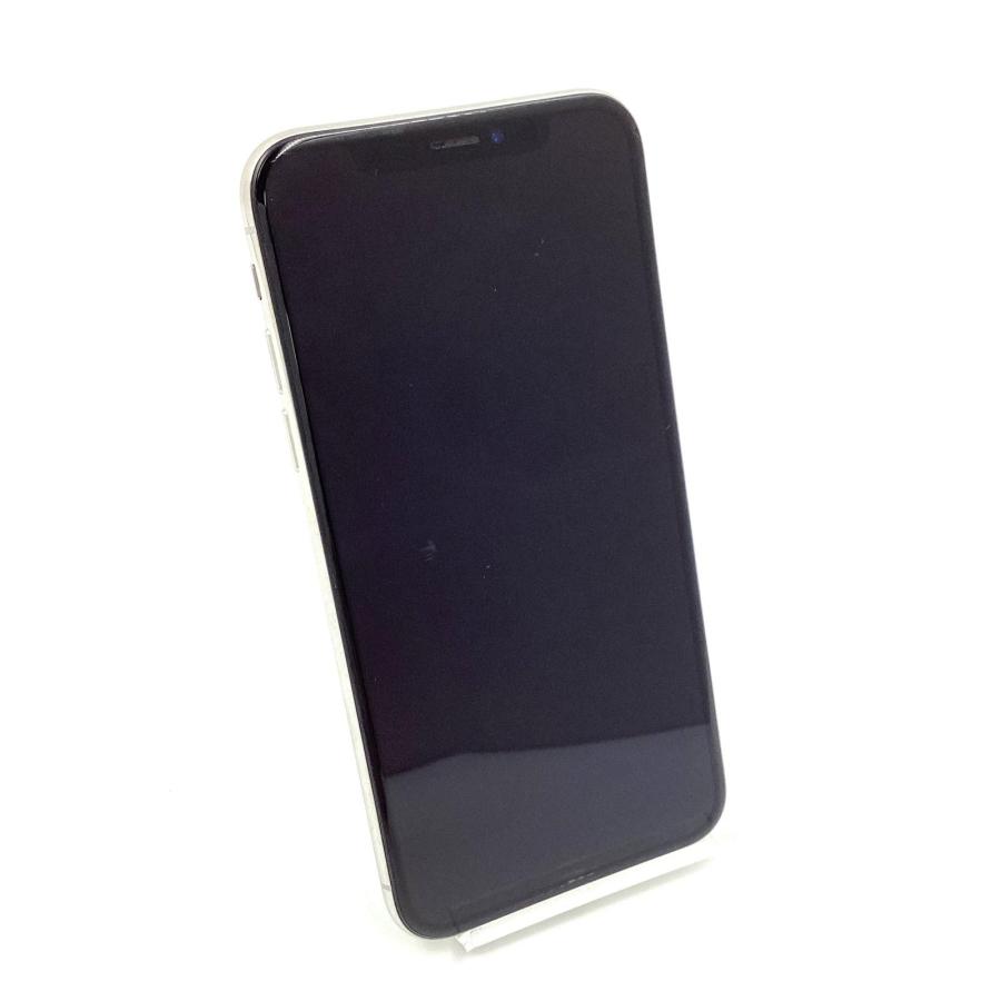 Apple iPhone X 256GB シルバー au 白ロム 100%【難有】【最速発送