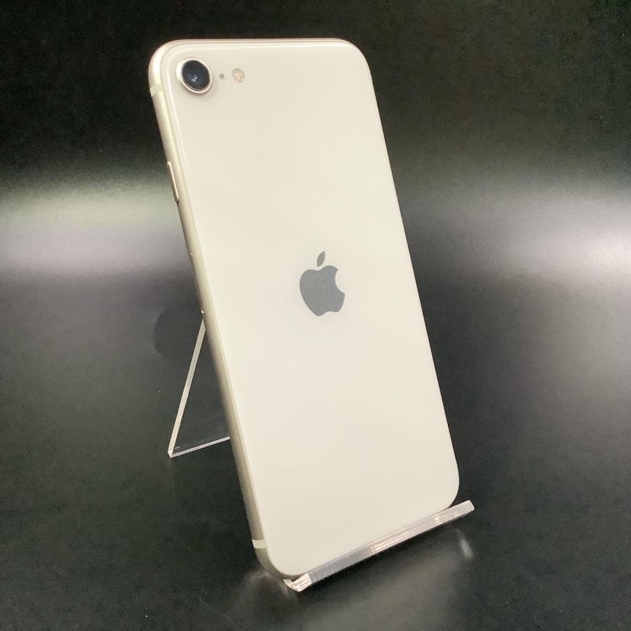 iPhone SE 第3世代 スターライト64GB 本体　au 100% Apple iPhone SE（第3世代） 64GB スターライト au 美品 動作確認済 86