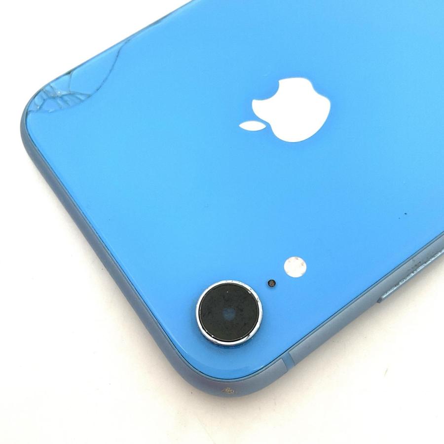 最速発送】 iPhone XR 64GB ブルー au SIMフリー 白ロム【難有】 77 