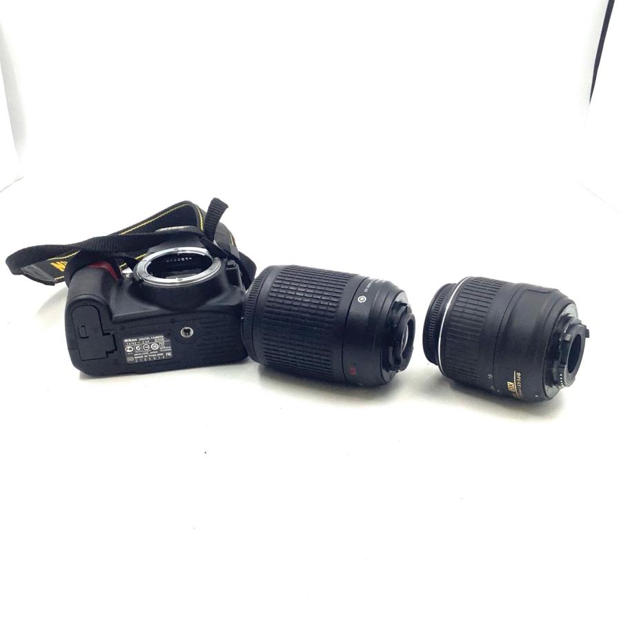 Nikon デジタル一眼 D3100 200mmダブルズームキット ブラック【難有 