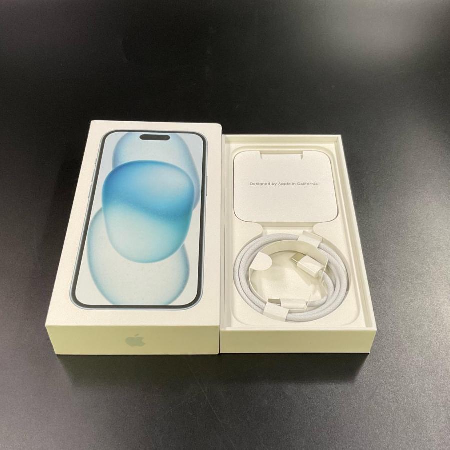 Apple 【全額返金保証】【最速発送】 iPhone 15 128GB ブルー au SIM