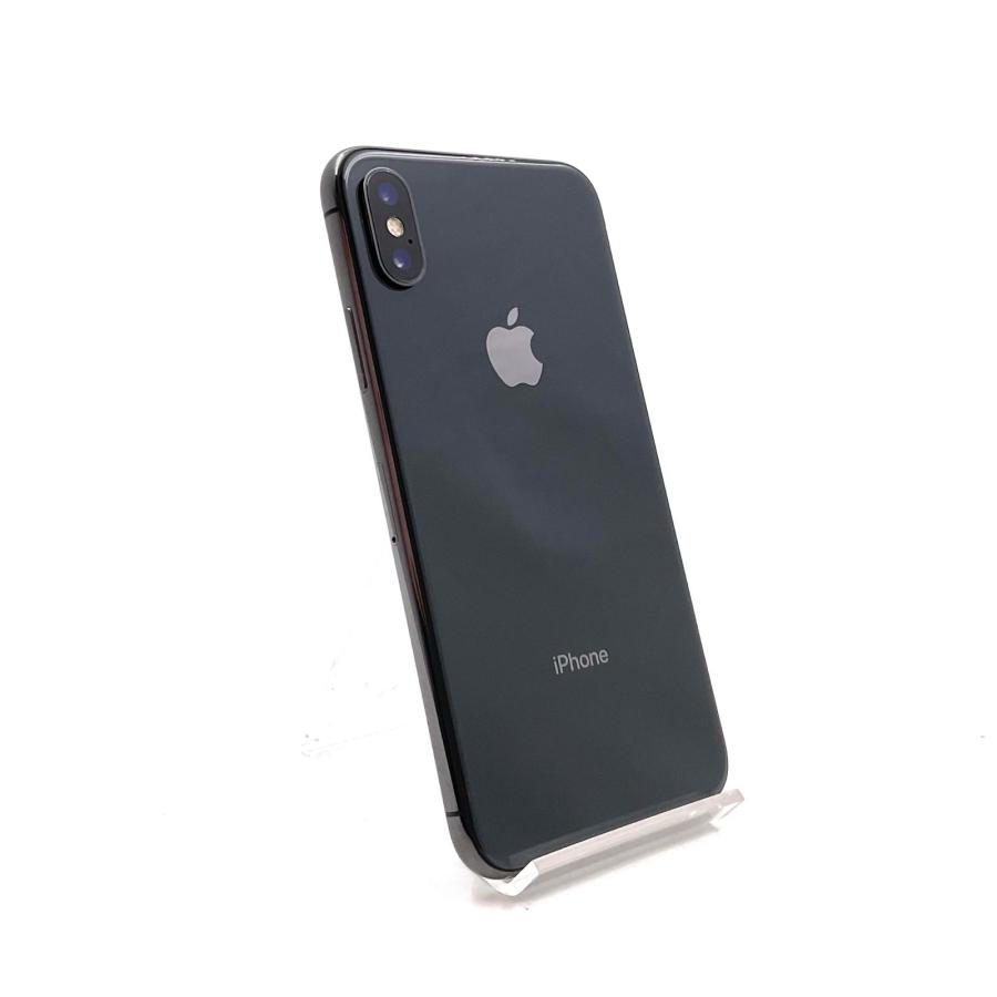 Apple 【全額返金保証】【最速発送】 iPhone X 64GB スペースグレイ au