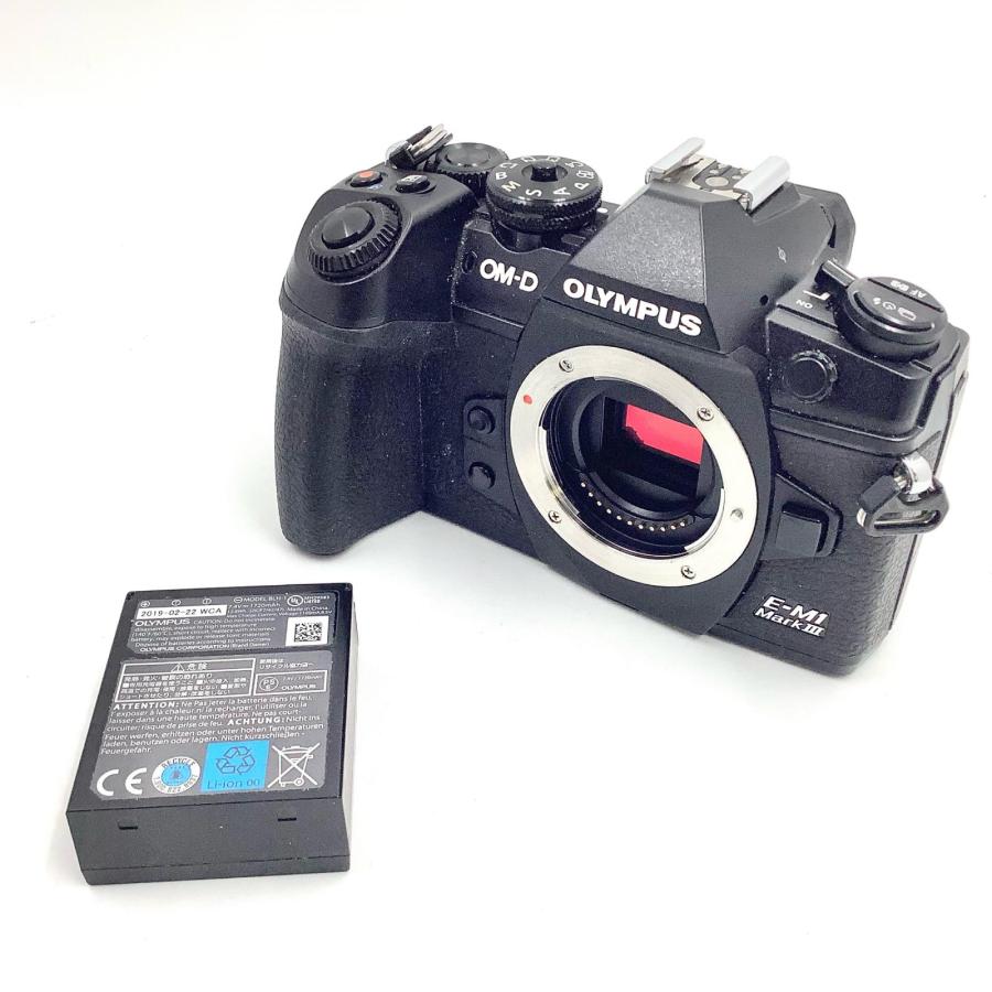 【全額返金保証】【最速発送】OLYMPUS デジタル一眼 OM-D E-M1 Mark III ボディ ブラック 美品 動作確認済の画像