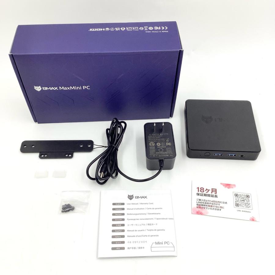 全額返金保証】【最速発送】BMAX miniデスクトップpc B1 intel Celeron