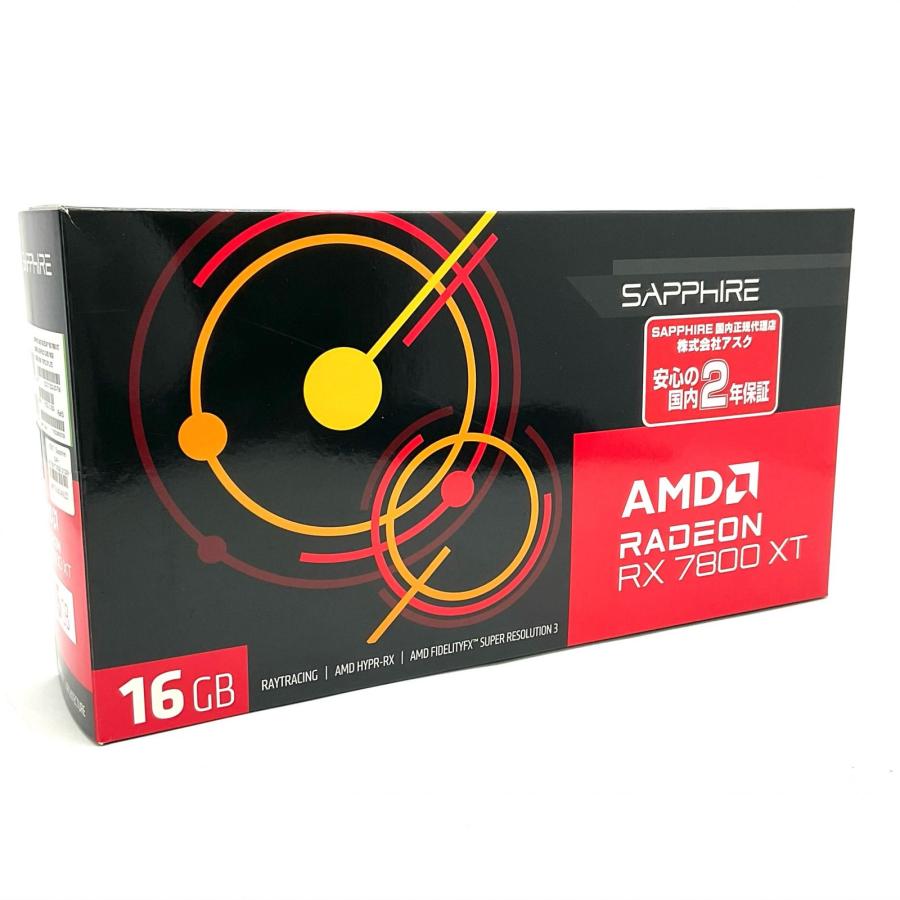 美品：動作確認済）SAPPHIRE グラボ RX RADEON グラフィックボード 全額返金保証】【最速発送】SAPPHIRE RX7800XT Radeon グラフィックボード・グラボ・ビデオカード