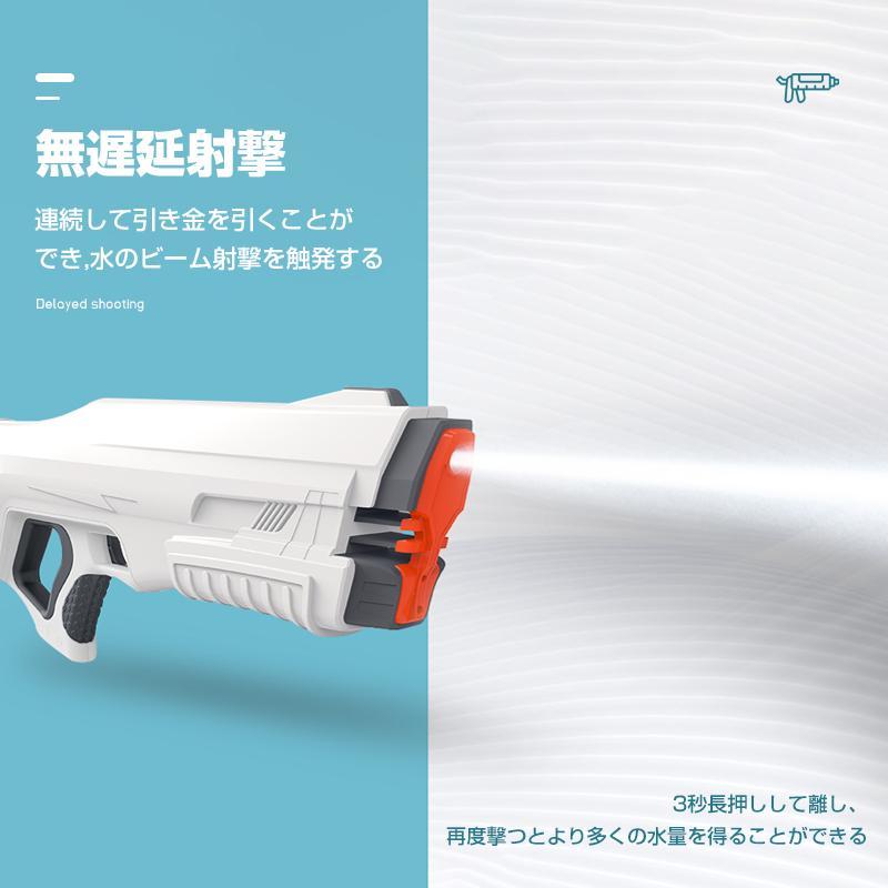 電動水鉄砲 水鉄砲 Z-ONE 最強 強力 大容量 ウォーターガン プール 海水浴 バトル 連射式水鉄砲 自動給水機能 飛距離14M 人気 900mlタンク 