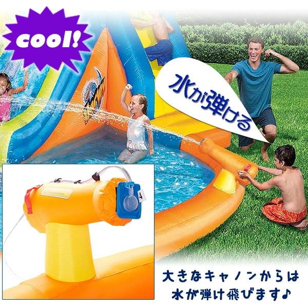 海外品 バンザイ パイプライン ツイスト アクア パーク プール スライダー クライミング トンネル 子供用 家庭用 水遊び ビニールプール 滑り台 大型プール エアー遊具 【3654537481】(133391円)