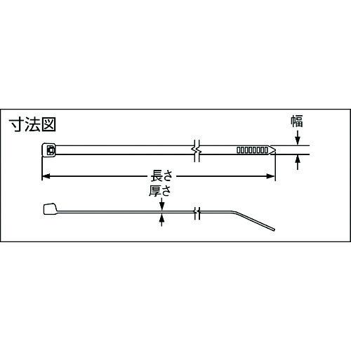 TR　パンドウイット　ナイロン結束バンド　蛍光オレンジ　(1000本入)