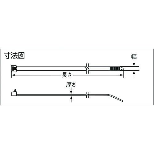 TR パンドウイット リリースタイ 取り外し可能ナイロン結束バンド 耐候性黒 100本｜ytnetshop｜02