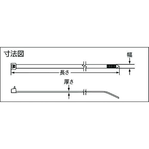 TR　パンドウイット　ネジ止めタイプナイロン結束バンド　ナチュラル　(1000本入)