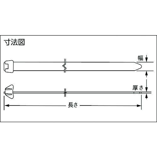 TR　パンドウイット　スーパーリールバンド　定尺タイプ　(50本入)