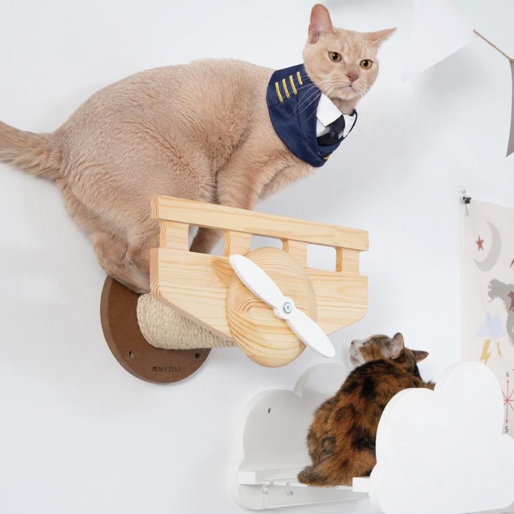MYZOO マイズー PLANE プレーン 【1個】 キャットウォーク キャットステップ #猫 キャット おしゃれ 棚 壁付け スタイリッシュ_1
