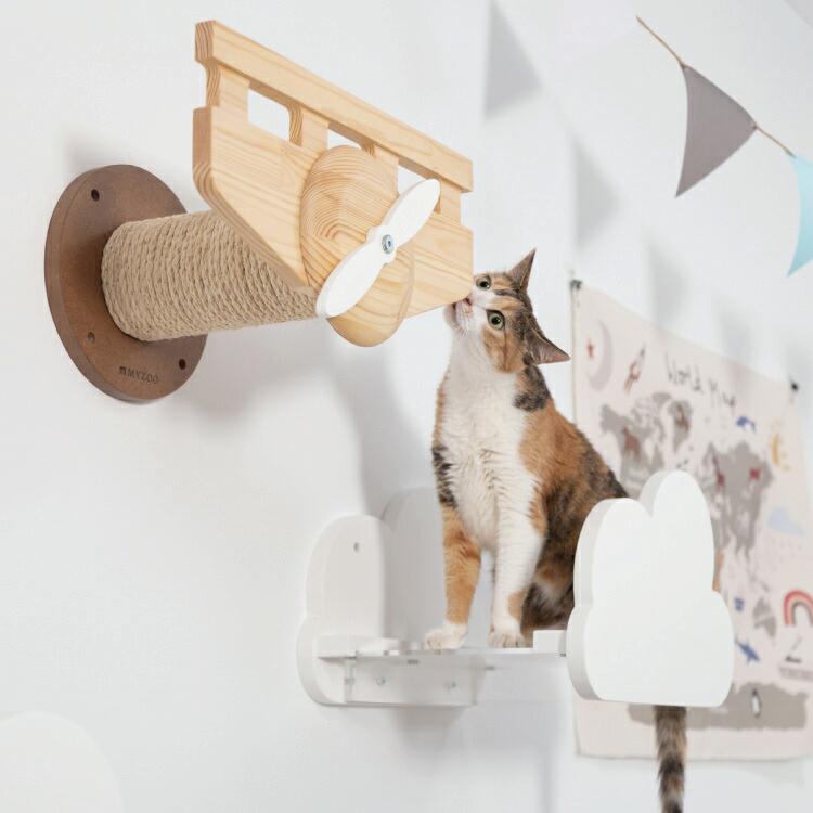 MYZOO マイズー PLANE プレーン 【1個】 キャットウォーク キャットステップ #猫 キャット おしゃれ 棚 壁付け スタイリッシュ_2