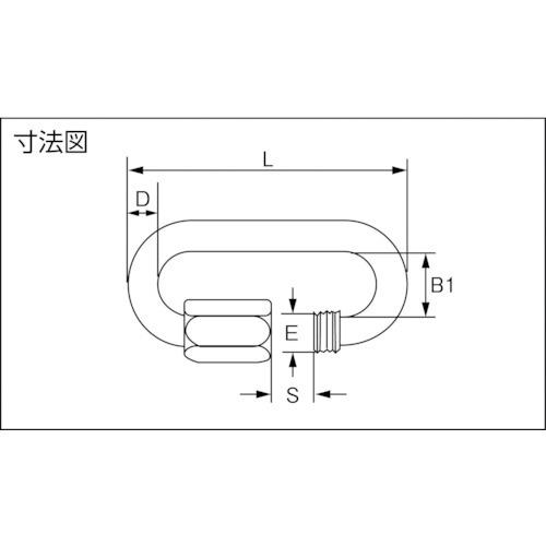 TR　PEGUET　MR　ステンレス製　オーバル　クイックリンク　16.0mm