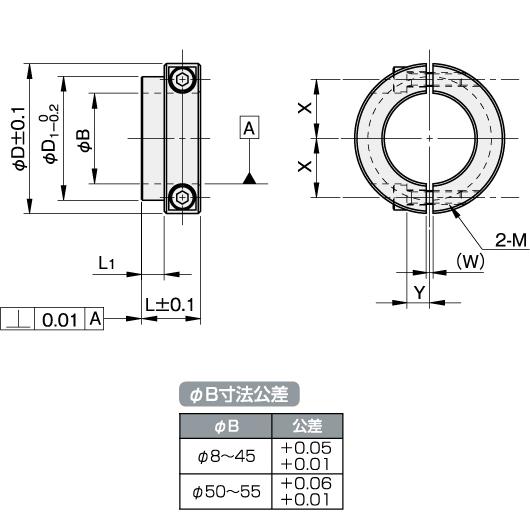 IW セパレートカラー ベアリング用 SUS304 04 SCSS5519SLB2 スタンダードセパレートカラー IWATA_1