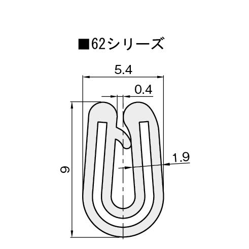 IW トリム 62シリーズTPE 35M 62-04-B-5T-L35 板厚.4mm用 (対応板厚.3〜.8mm) IWATA_1