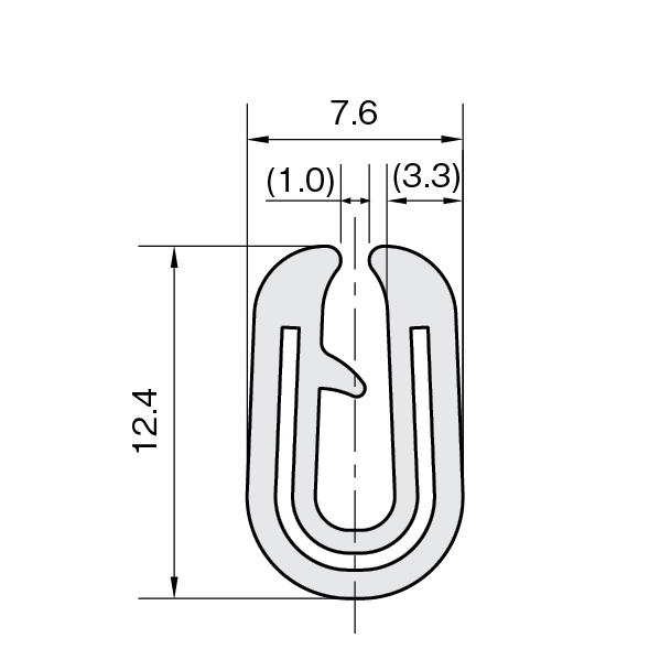 IW トリム (抗菌) TBGシリーズ 39M TBG160K-L39 板厚1.6mm用 (対応板厚1.2〜2.4mm) IWATA_1