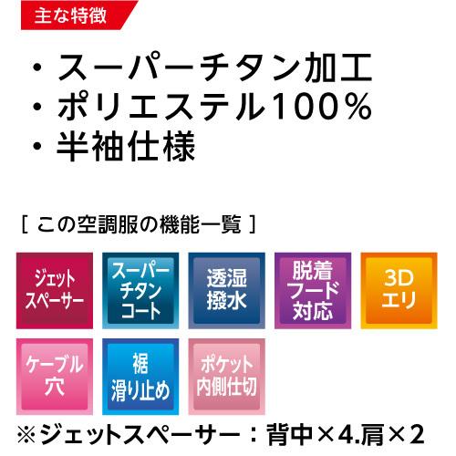 【在庫限り】 空調服 ND-1121 ハンターグリーン 【サイズM】 NSP 服単品 (バッテリー・ファン別)  ポリ  立襟 Nクールウェア｜ytnetshop｜03