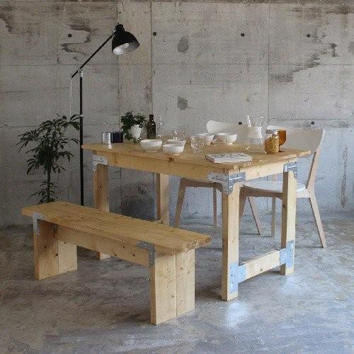 シンプソンDIY家具 テーブル組み立てキット (木材、シンプソン、専用