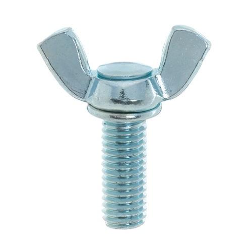 ちょうボルト ユニクロ M8X20 蝶ボルト つまみ ツマミ ねじ 八幡ねじ ネジ