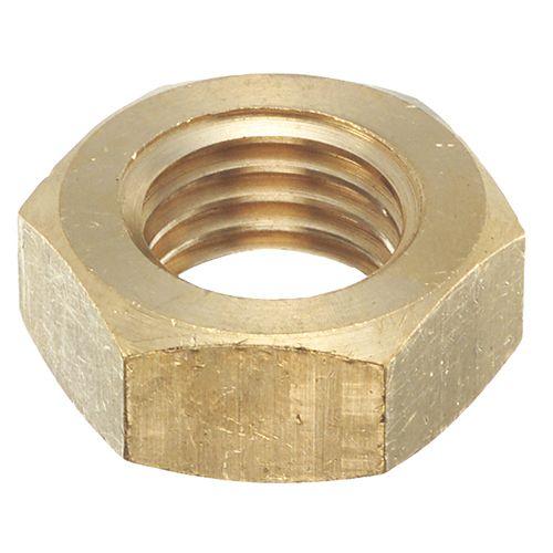 黄銅六角ナット 3種（ロックナット） M24 【1個】 6角 6カク bolt nut 八幡ねじ ネジ :4944825150112:パーツ